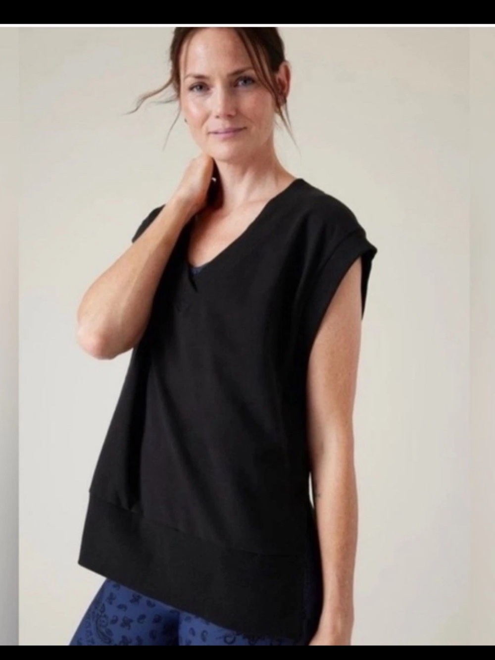 Athleta Retro Terry Tee Size Large